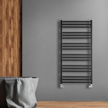 P.M.H. AV4B - Radiador toallero de baño AVENTO 567W 121 cm negro