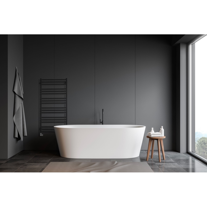 P.M.H. AV4B - Radiador toallero de baño AVENTO 567W 121 cm negro