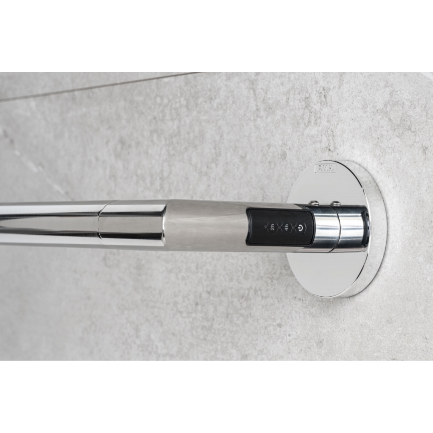 P.M.H. IN1SS-L - Toallero eléctrico INGA 17W/230V 85,9 cm IP44 izquierdo/acero inoxidable pulido