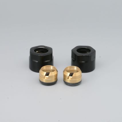 P.M.H. M15B4024 - Racor de compresión para válvula VISION/INTER negro/cobre 15 mm