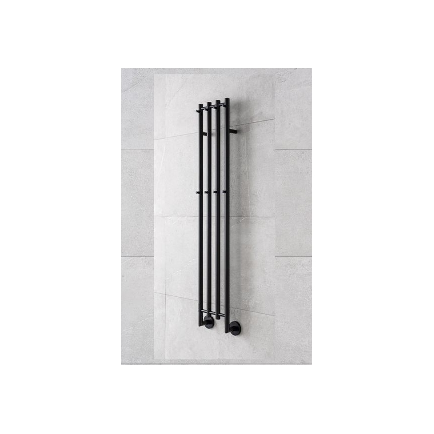 P.M.H. MO1B-RK - Toallero eléctrico para toallas MONA 93W/230V 153,3 cm IP44 negro