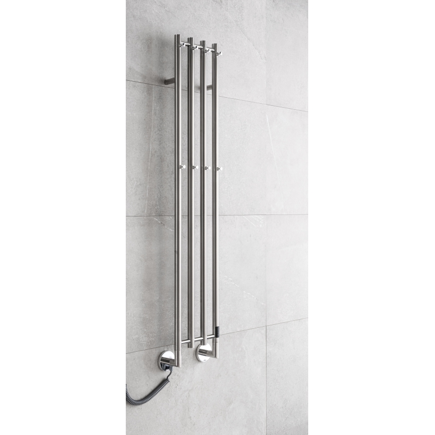 P.M.H. MO1SS-L - Toallero eléctrico MONA 93W/230V 153,3 cm IP44 acero inoxidable pulido