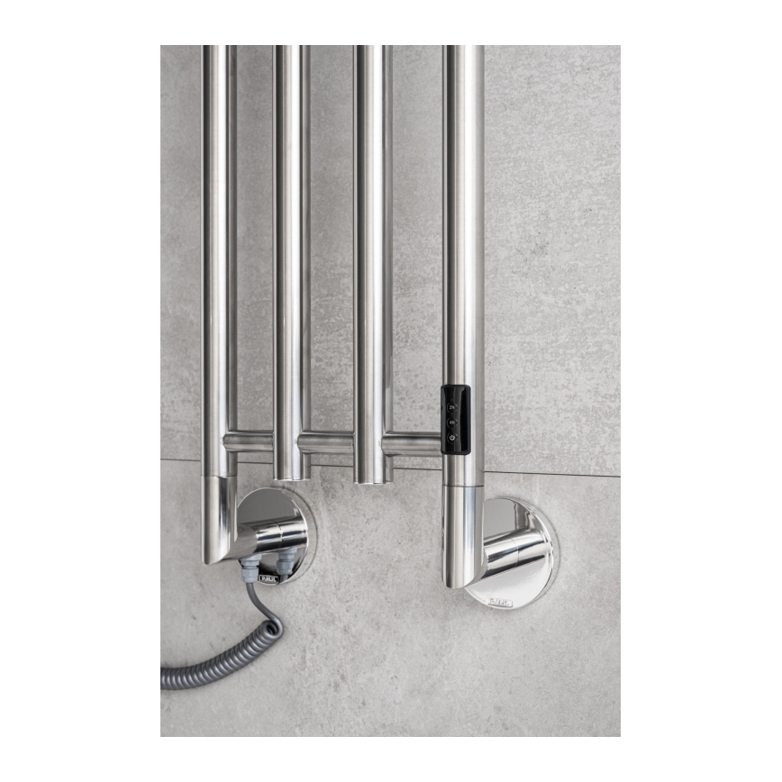 P.M.H. MO1SS-L - Toallero eléctrico MONA 93W/230V 153,3 cm IP44 acero inoxidable pulido