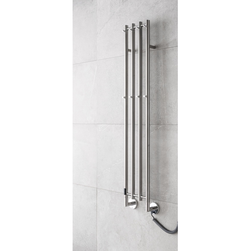 P.M.H. MO1SS-LK - Toallero eléctrico para toallas MONA 93W/230V 153,3 cm IP44 acero inoxidable pulido