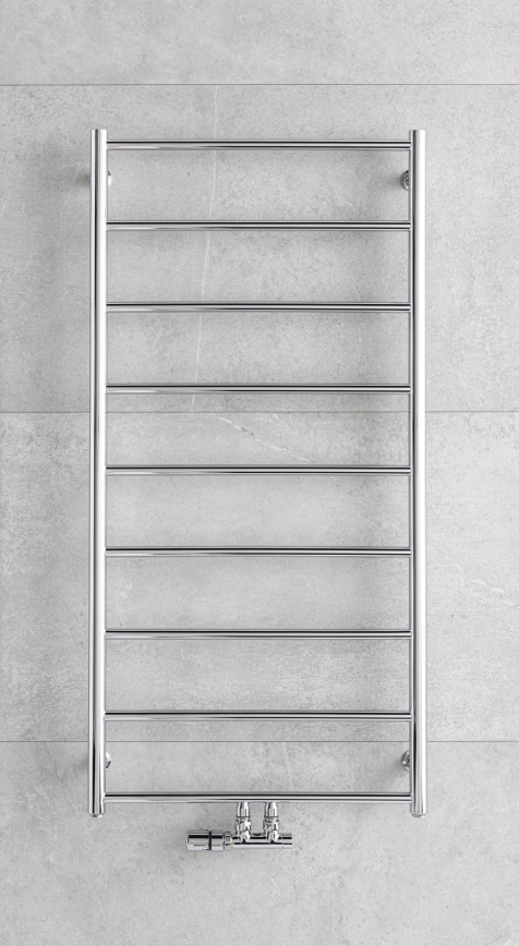 P.M.H. NS4C-M - Radiador toallero NAAS 222 W 121 cm cromo brillante