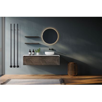 P.M.H. OL1B - Toallero eléctrico OLE 24 W/230 V, 170 cm, IP44, negro
