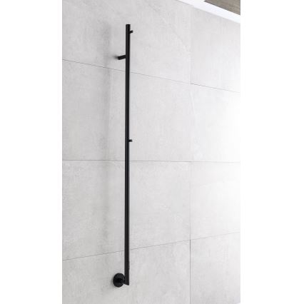 P.M.H. OL1B - Toallero eléctrico OLE 24 W/230 V, 170 cm, IP44, negro
