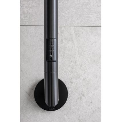 P.M.H. OL1B - Toallero eléctrico OLE 24 W/230 V, 170 cm, IP44, negro
