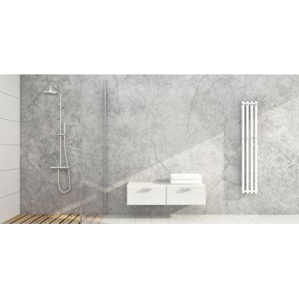P.M.H. P2W/4 - Radiador toallero para baño PLUTO 406 W 150 cm blanco