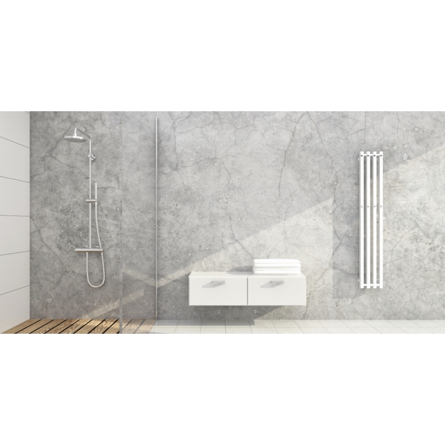 P.M.H. P2W/4 - Radiador toallero para baño PLUTO 406 W 150 cm blanco