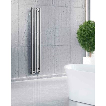 P.M.H. PX2C/4 - Radiador-toallero para baño PLUTO X 350 W 150 cm cromado brillante