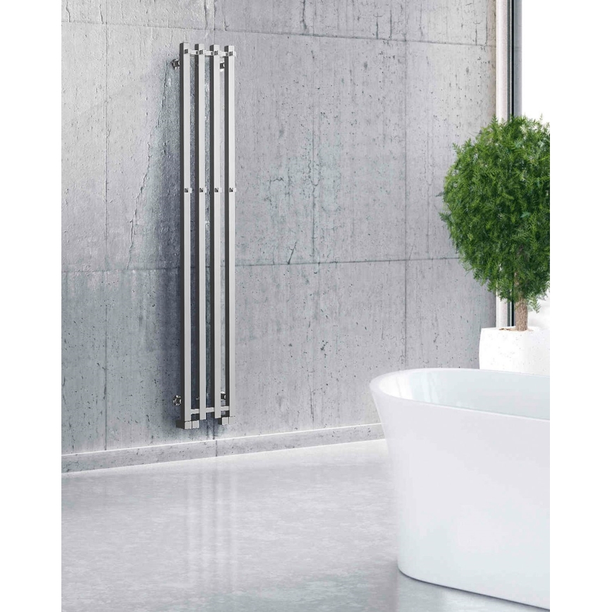 P.M.H. PX2C/4 - Radiador-toallero para baño PLUTO X 350 W 150 cm cromado brillante