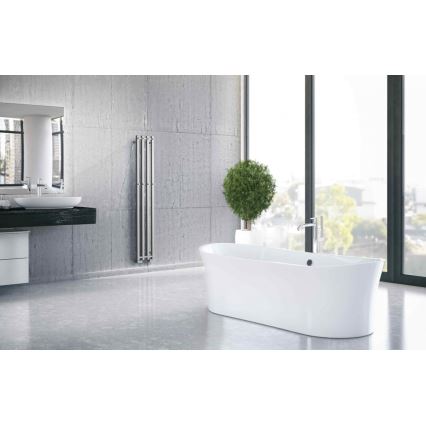 P.M.H. PX2C/4 - Radiador-toallero para baño PLUTO X 350 W 150 cm cromado brillante