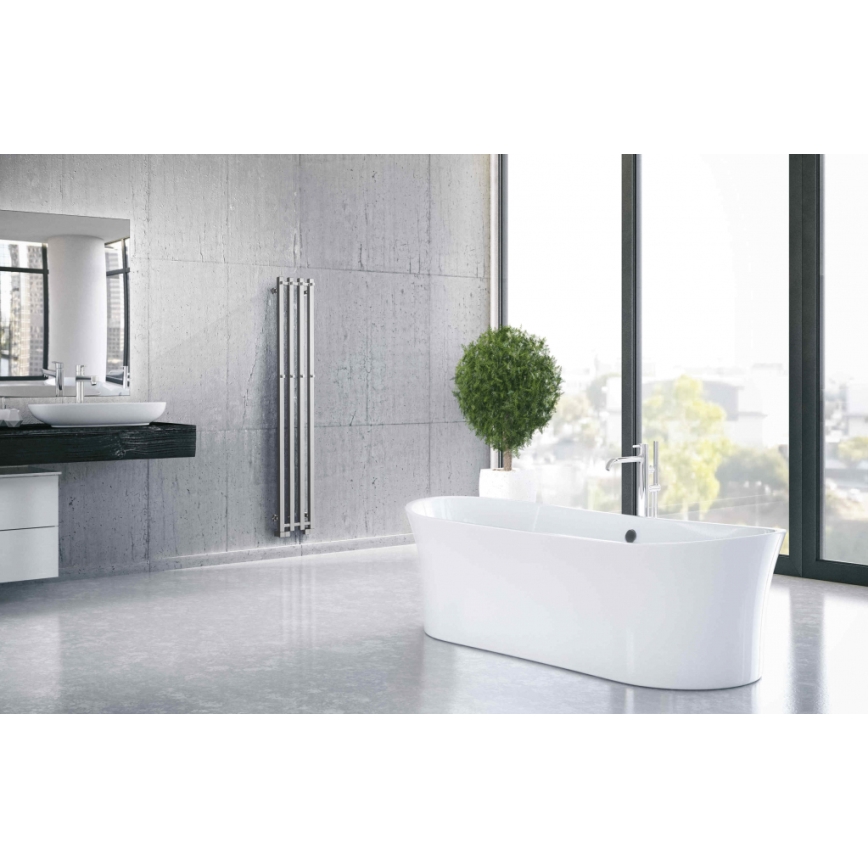 P.M.H. PX2C/4 - Radiador-toallero para baño PLUTO X 350 W 150 cm cromado brillante