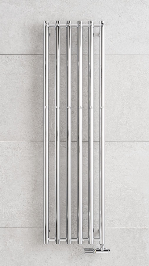 P.M.H. R2C/6 - Radiador toallero en escalera para baño ROSENDAL 525W 150 cm cromo brillante