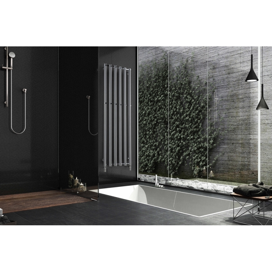 P.M.H. R2C/6 - Radiador toallero en escalera para baño ROSENDAL 525W 150 cm cromo brillante