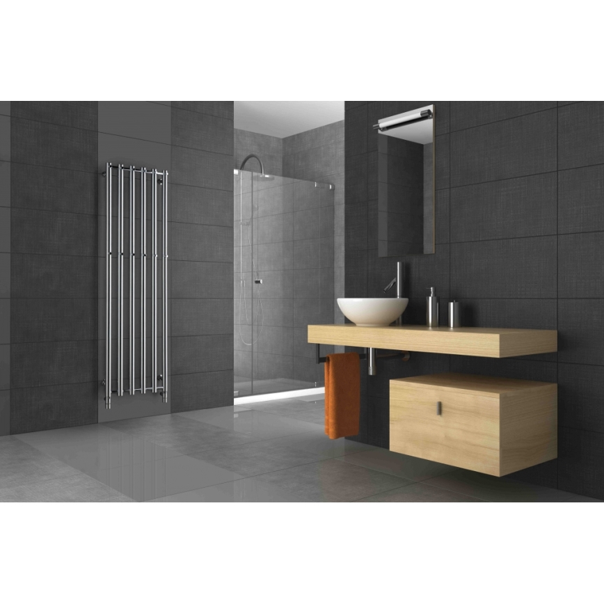 P.M.H. R2C/6 - Radiador toallero en escalera para baño ROSENDAL 525W 150 cm cromo brillante