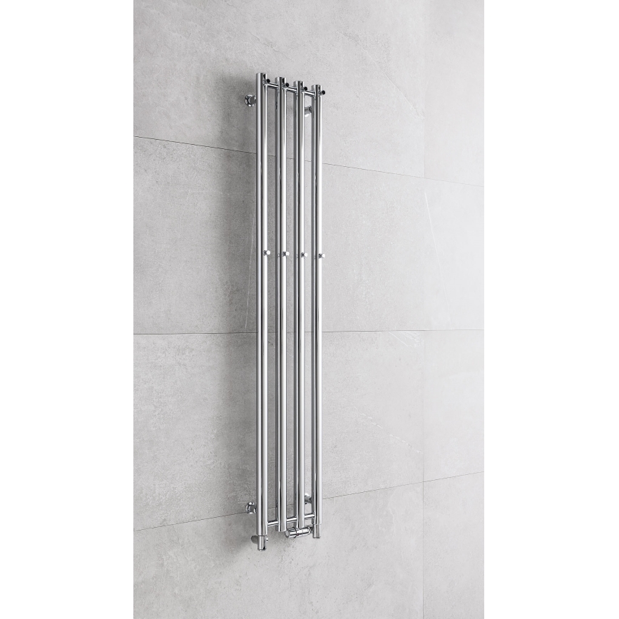 P.M.H. R2C - Radiador toallero tipo escalera para baño ROSENDAL 350W 150 cm cromo brillante