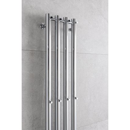 P.M.H. R2C - Radiador toallero tipo escalera para baño ROSENDAL 350W 150 cm cromo brillante