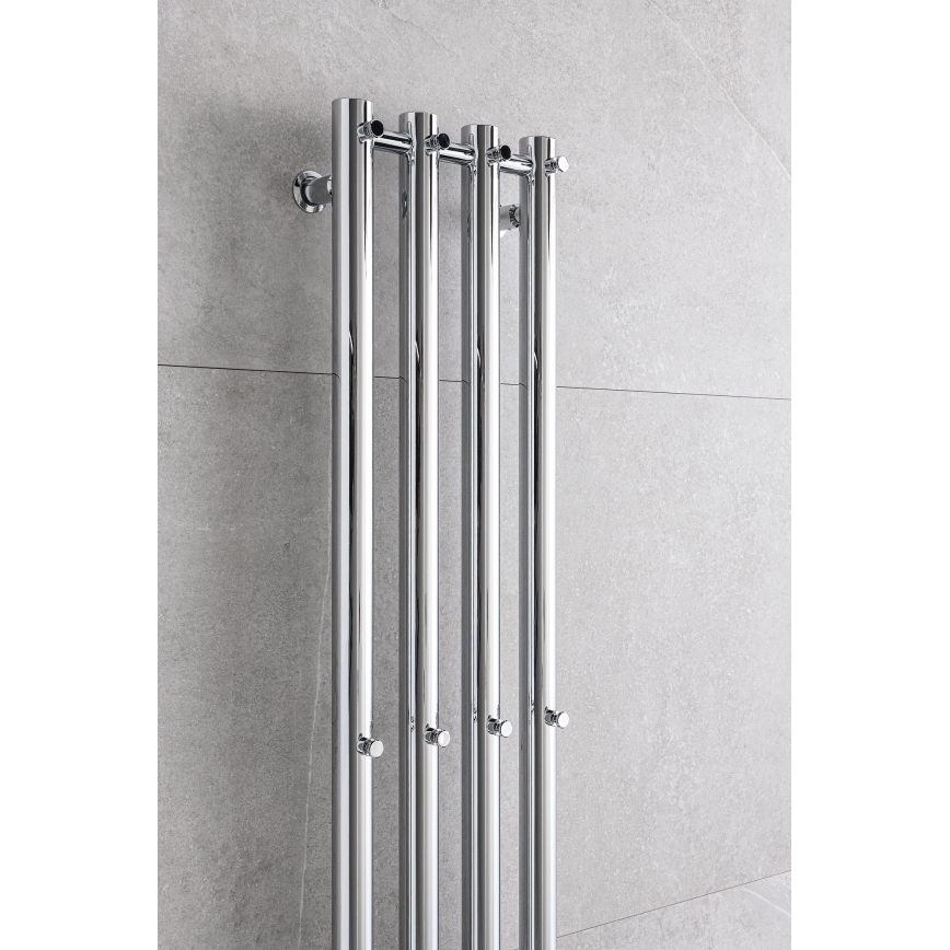 P.M.H. R2C - Radiador toallero tipo escalera para baño ROSENDAL 350W 150 cm cromo brillante