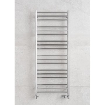 P.M.H. SN4C - Radiador toallero SORANO para baño, 470 W, 121 cm, cromo brillante