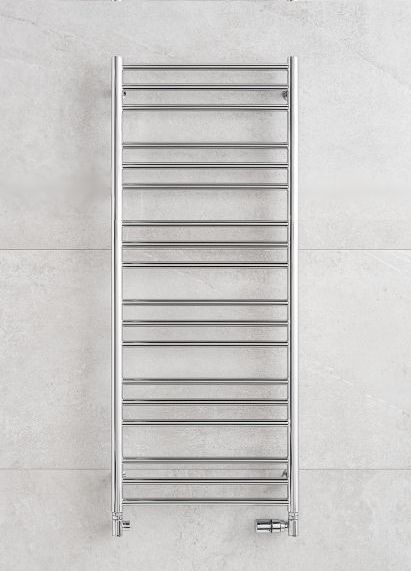 P.M.H. SN4C - Radiador toallero SORANO para baño, 470 W, 121 cm, cromo brillante