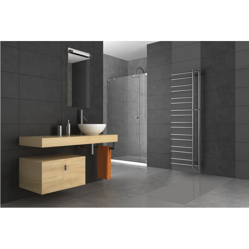 P.M.H. T2C-L - Radiador toallero tipo escalera THEIA 352W 154 cm izquierdo/cromo pulido