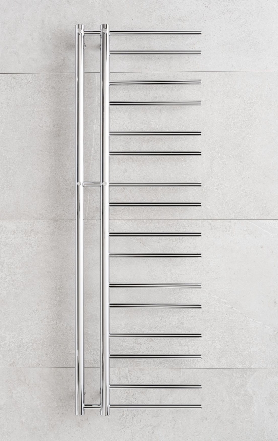 P.M.H. T2C - Radiador toallero en escalera para baño THEIA 352W 154 cm derecha/cromado brillante