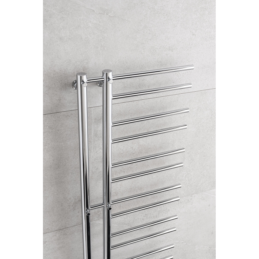 P.M.H. T2C - Radiador toallero en escalera para baño THEIA 352W 154 cm derecha/cromado brillante