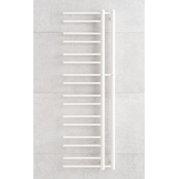 P.M.H. T2W-L - Radiador toallero de baño THEIA, 352 W, 154 cm, versión izquierda, blanco