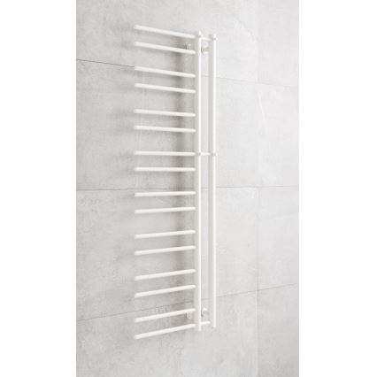P.M.H. T2W-L - Radiador toallero de baño THEIA, 352 W, 154 cm, versión izquierda, blanco
