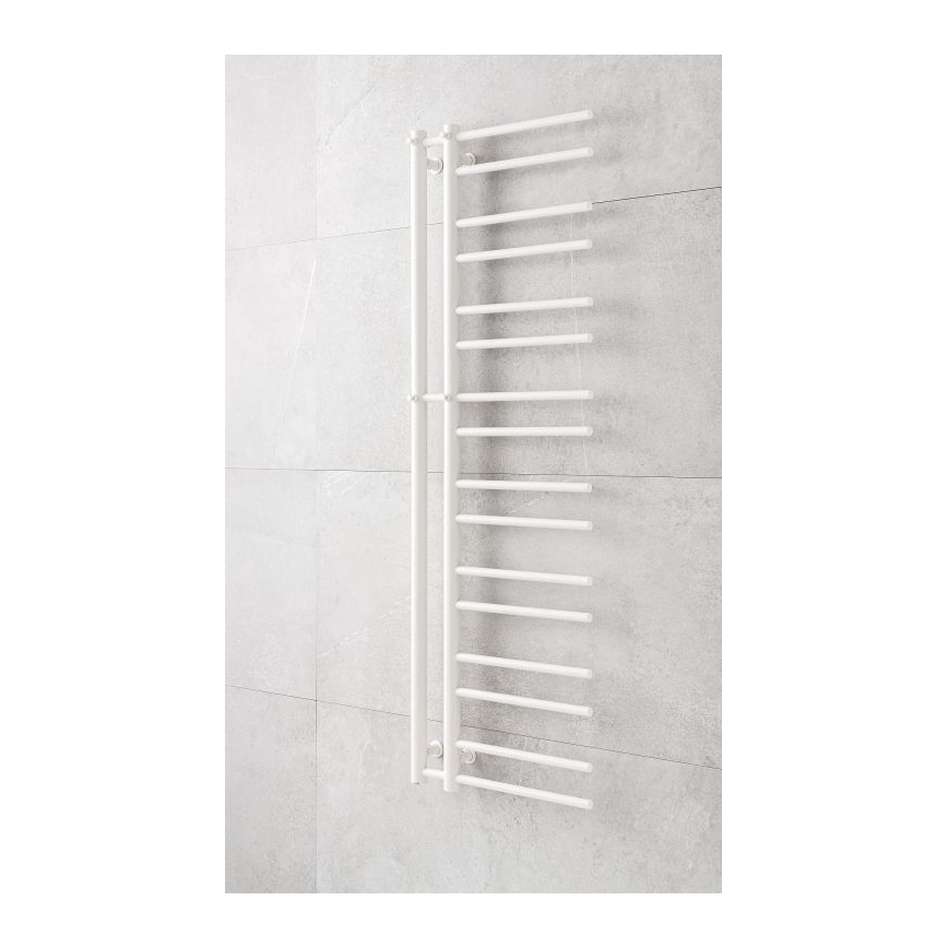 P.M.H. T2W - Radiador toallero en forma de escalera para baño THEIA 352 W 154 cm derecha/blanco