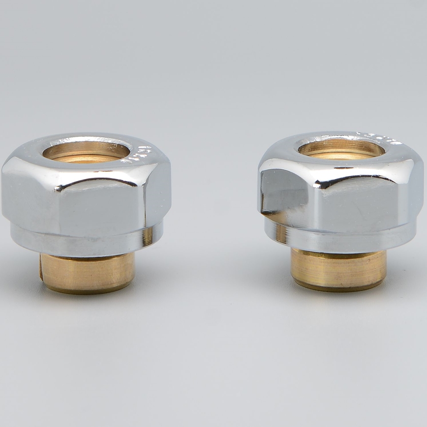 P.M.H. ZZM1602 - Racor de compresión para válvula UNIKO/TERM/DUO, acabado cromo brillante para alupex de 16 mm