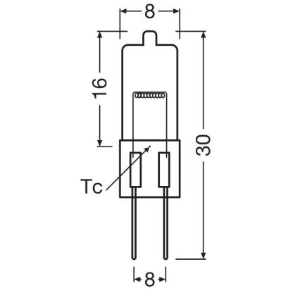 Pack de 10 bombillas halógenas para horno HALOSTAR G4/20W/12V 2700K - Osram