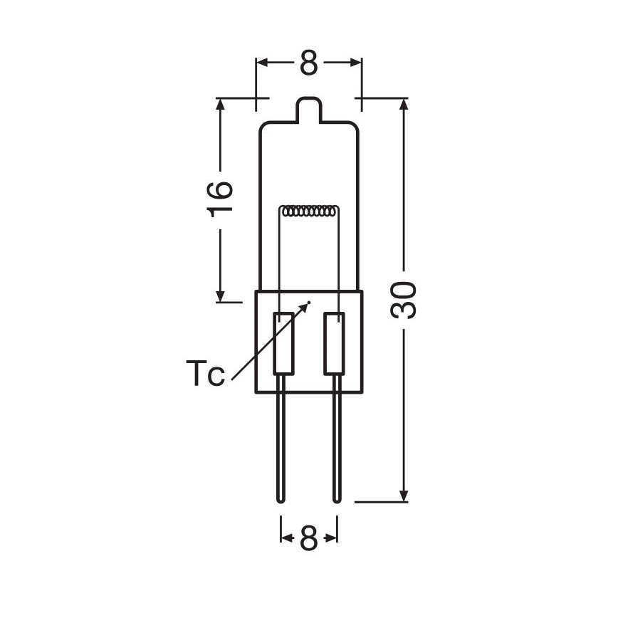 Pack de 10 bombillas halógenas para horno HALOSTAR G4/20W/12V 2700K - Osram