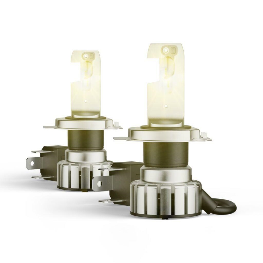Pack de 2 bombillas LED para automóvil NIGHT BREAKER VINTAGE H4 P43T/20W/12V 3000K - Osram
