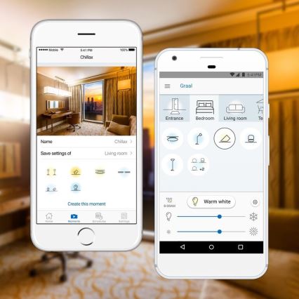 Pack de 2 bombillas LED regulables A60 E27/9W/230V 2700K Wi‑Fi + mando a distancia - WiZ