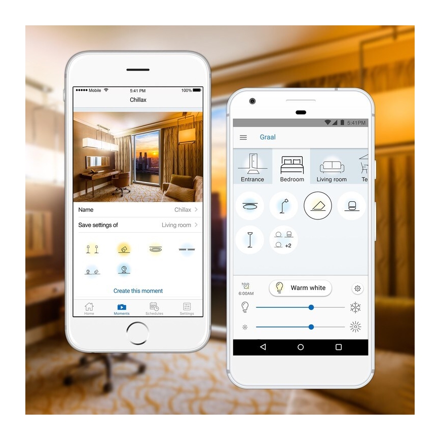 Pack de 2 bombillas LED regulables A60 E27/9W/230V 2700K Wi‑Fi + mando a distancia - WiZ