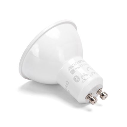 Pack de 2 bombillas LED regulables MESH Smart GU10/6,5W/230V 2700-6500K + mando a distancia - Aigostar