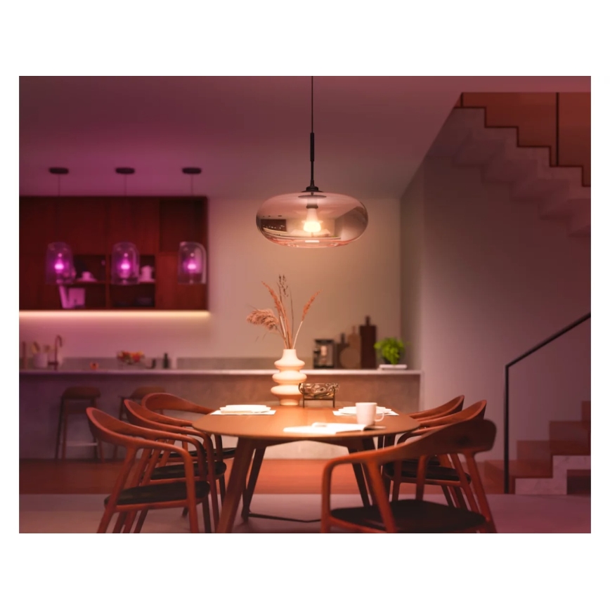 Pack de 2 bombillas LED regulables Philips Hue WHITE AND COLOR AMBIANCE E27/8,1W/230V 1000-20000K