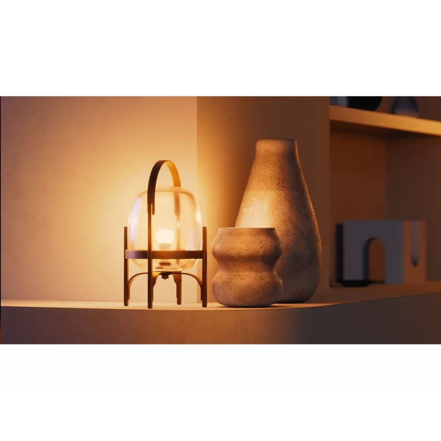 Pack de 2 bombillas LED regulables Philips Hue WHITE E27/9,5W/230V 2700K