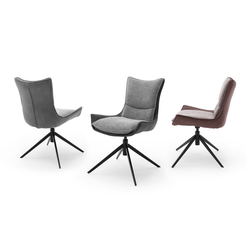 Pack de 2 sillas ZAIRA, antracita