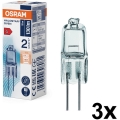 Pack de 3 bombillas HALOSTAR para horno G4/10W/12V 2700K - Osram