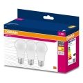 Pack de 3 bombillas LED A60 E27/10W/230V 3000K - Osram