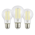 Pack de 3 bombillas LED A60 E27/7,2W/230V 2700K - Eglo 110438