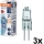Pack de 3 bombillas para horno HALOSTAR G4/10W/12V 2700K - Osram