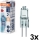 Pack de 3 bombillas para horno HALOSTAR G4/20W/12V 2700K - Osram