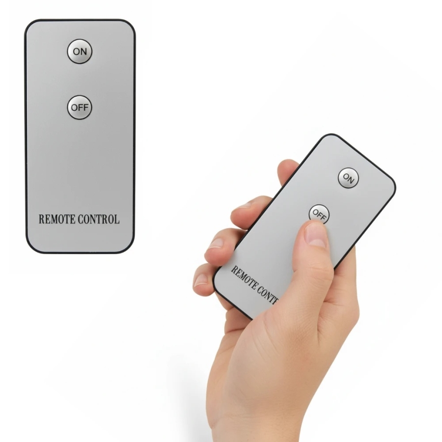 Pack de 3 velas LED BRILLO — color crema, funcionamiento con 3x AAA y mando a distancia