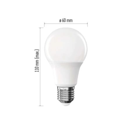 Pack de 6 bombillas LED A60 E27/8,8W/230V 4000K