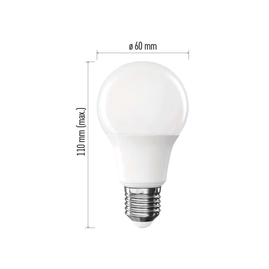 Pack de 6 bombillas LED A60 E27/8,8W/230V 4000K